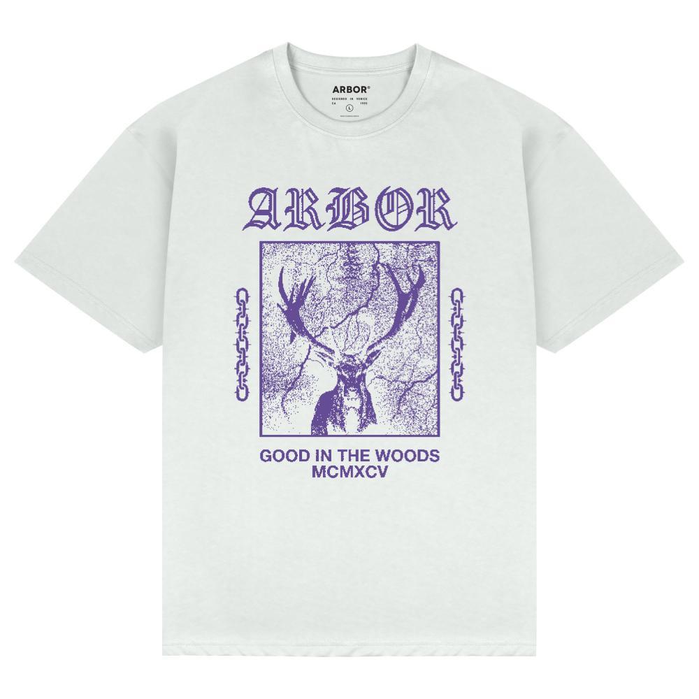 Arbor Skateboards Stag T-Shirt White