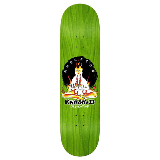 Krooked Pro Skateboard Deck Manderson Overheated Green 8.38"