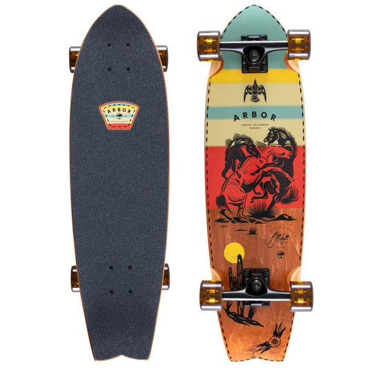 Arbor Cruiser Complete Skateboard Jess Mudgett Sizzler Multi 30.5"