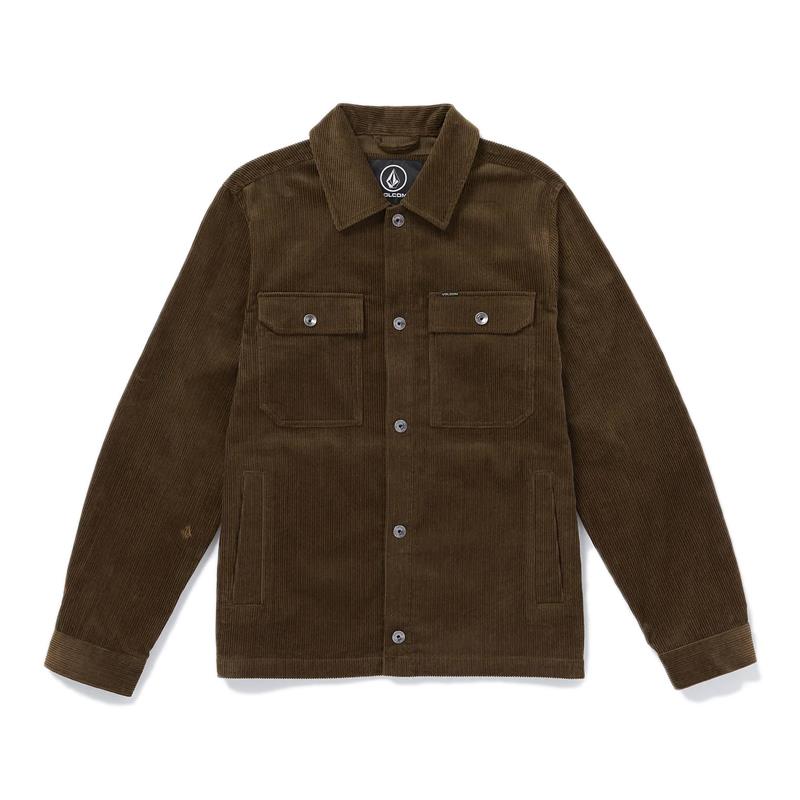 Volcom Likeaton Jacket Coat Dark Earth Brown