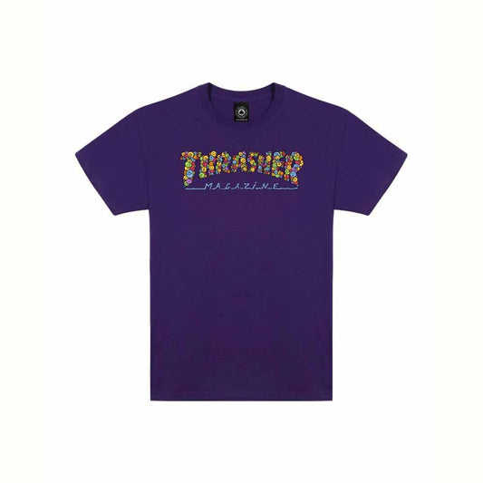 Thrasher Magazine Smile By Spanky T-Shirt Purple