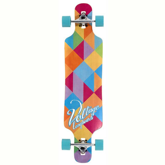 Voltage Skateboards DT Factory Complete Longboard Skateboard Multi 39"