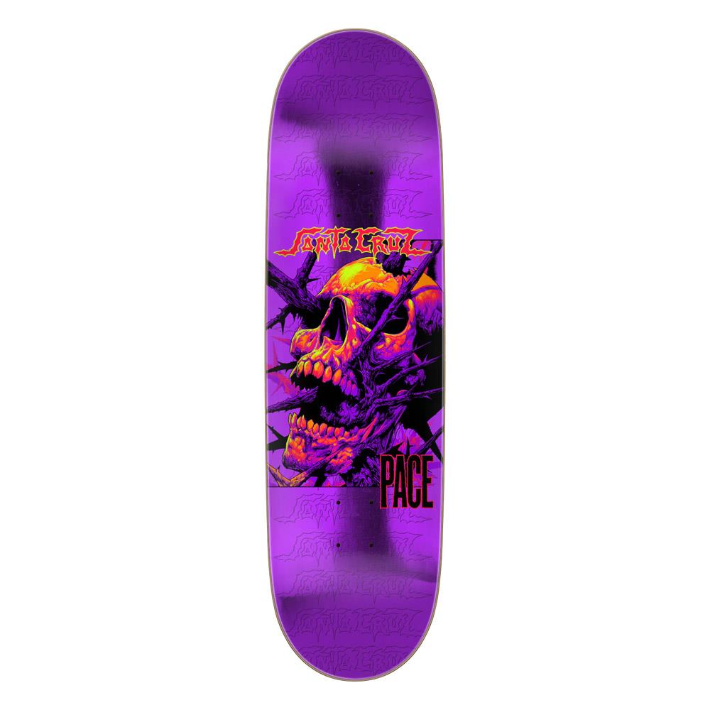 Santa Cruz Pace Deathtrap Remix Skateboard Deck Purple 8.7"