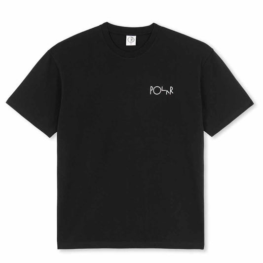 Polar Skateboards Stroke Logo T-Shirt Black