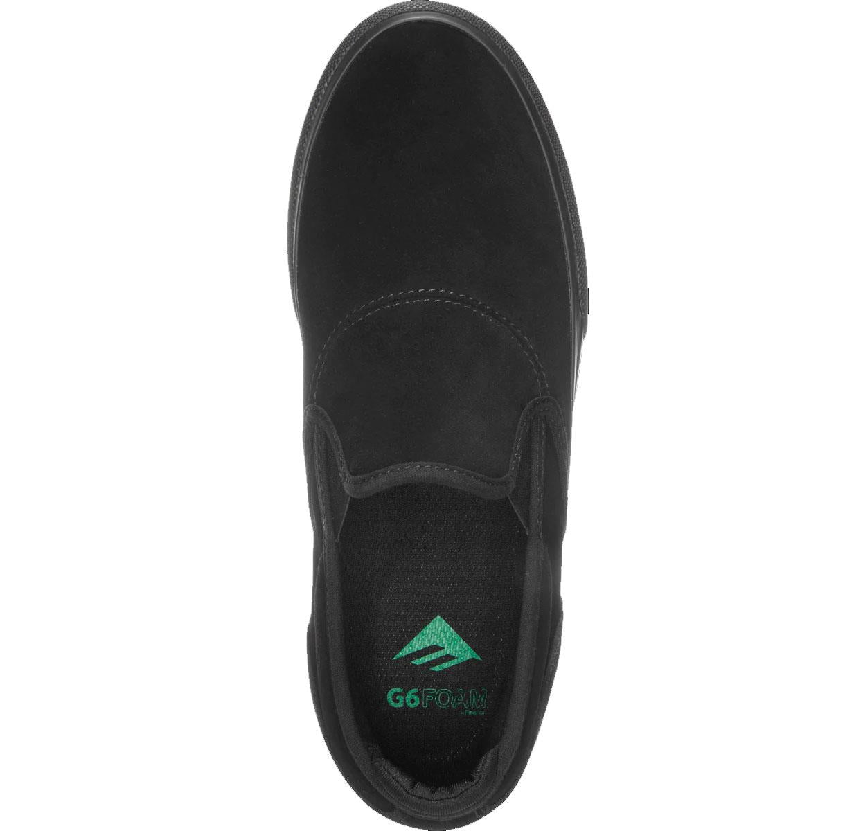 Emerica Wino G6 Slip On Skate Shoes Black