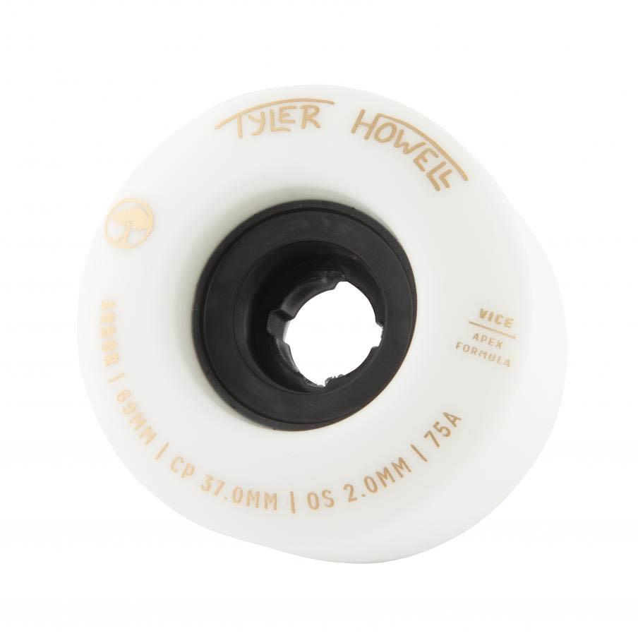 Arbor Signature Skateboard Wheels Vice Tyler Howell 75a White 69mm