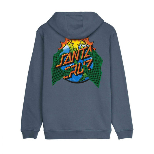 Santa Cruz Hooded Sweatshirt Kendall End Of The Dot Storm Grey