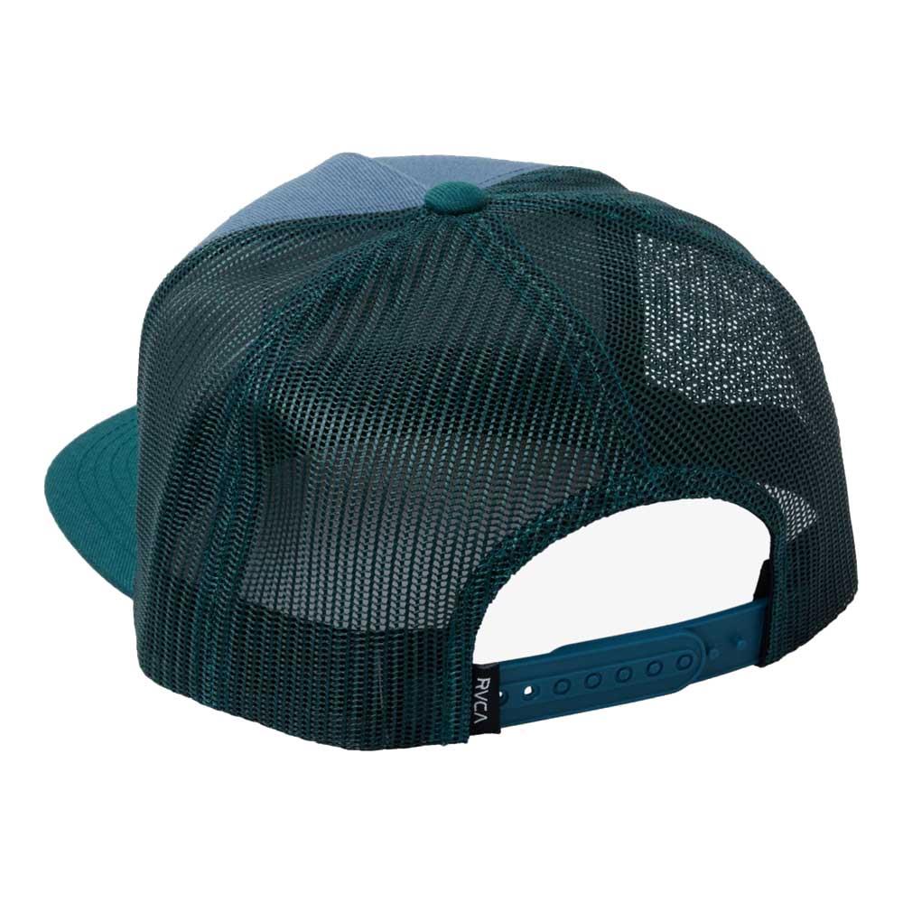 RVCA VA All The Way Trucker Cap Blue Lead