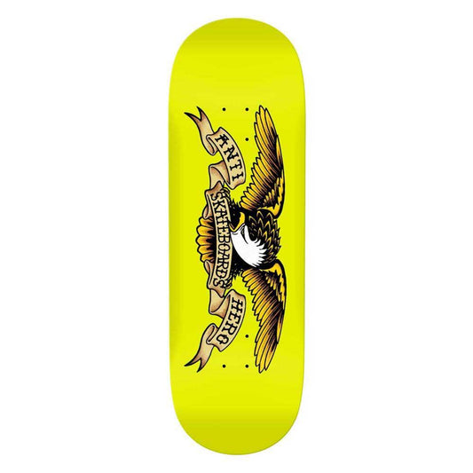 Anti Hero Skateboards Classic Eagle Horse Pill Yellow Skateboard Deck 10"