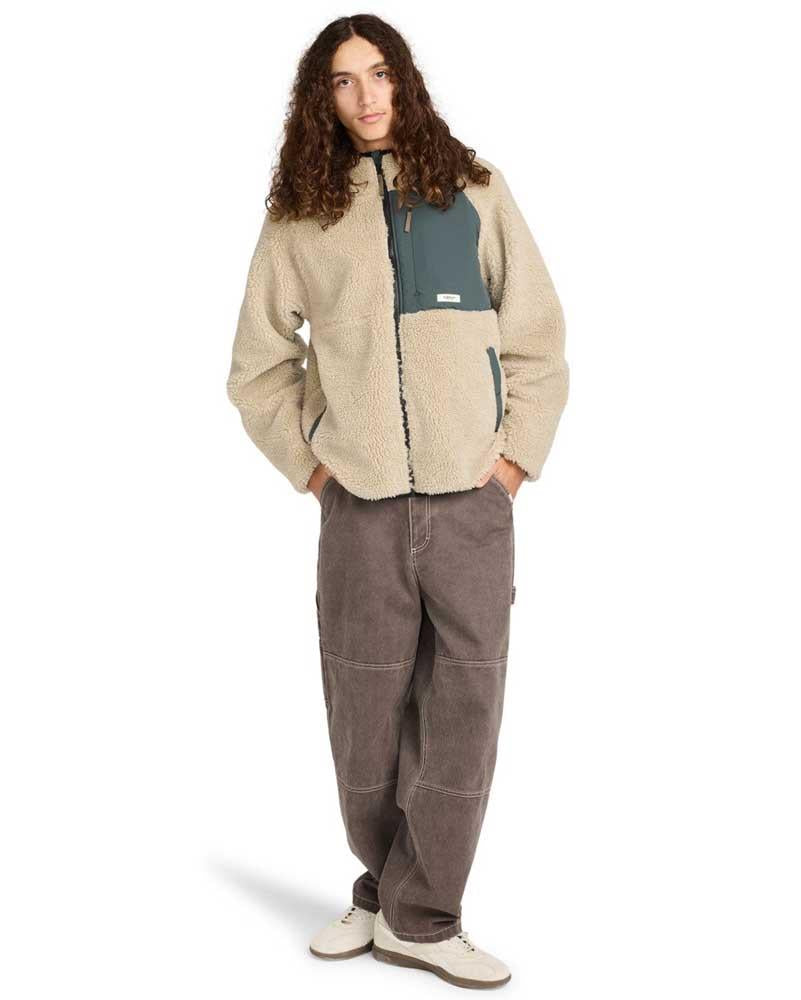 Element Wolfe Sherpa Reversible Sherpa Jacket Oat Milk Beige