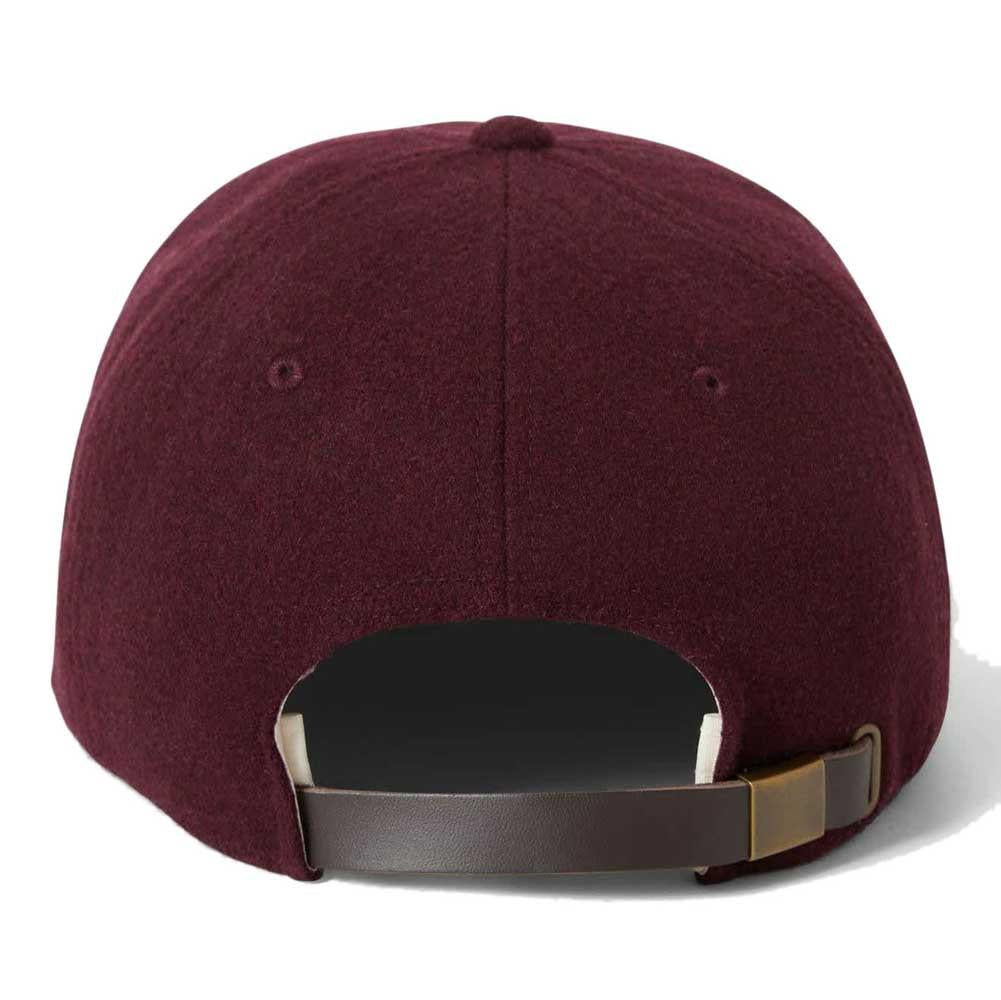 Brixton Big B Snapback Cap Textured Wool Port Red One Size