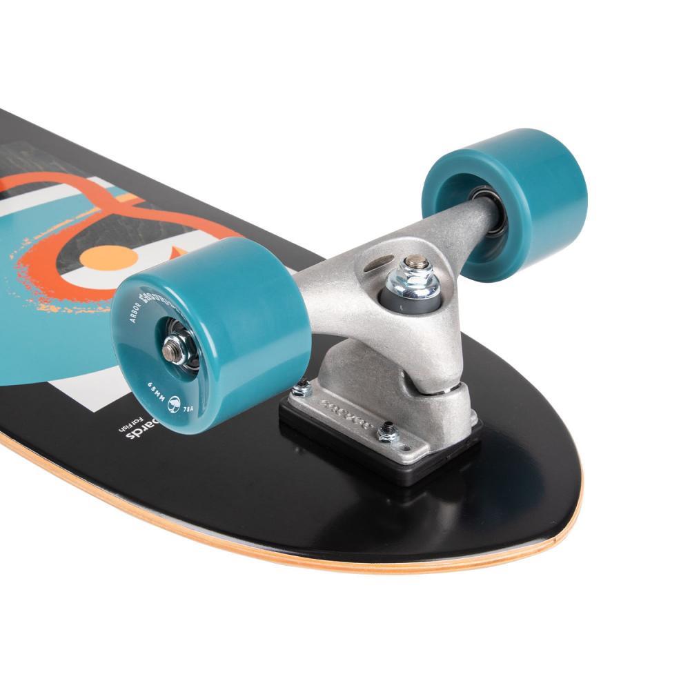Arbor Surfskate Complete Cruiser Skateboard CX Surfskate Fat Fish Black 32"