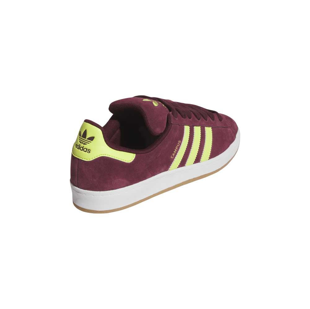 Adidas Skateboarding Campus ADV Maroon Semi Solar Yellow White Skate Shoes