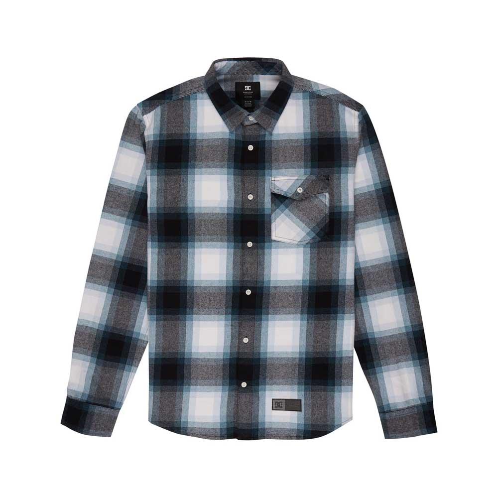 DC Shoe Co Marshal Flannel Shirt Storm Blue