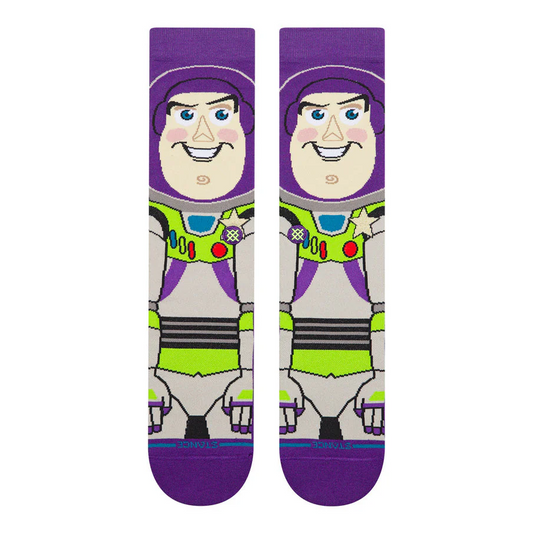 Stance X Toy Story Buzz Crew Socks Purple Large Uk7-11