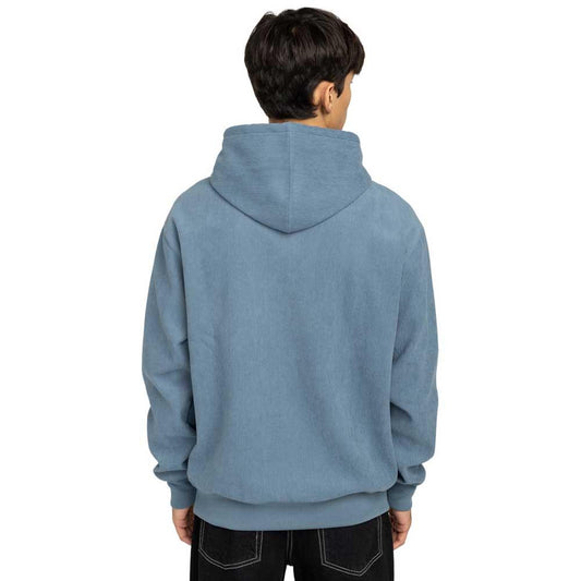 Element Serif Coruroy Pullover Hooded Sweatshirt Blue Mirage
