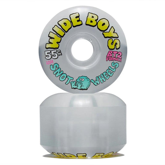 Snot Wheels Wide Boys Wheels Clear Skateboard Wheels 55mm 101a