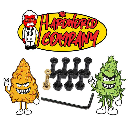 The Hardware Company THC  Hardworld Skateboard Nuts & Bolts 1" Allen Key & Sticker