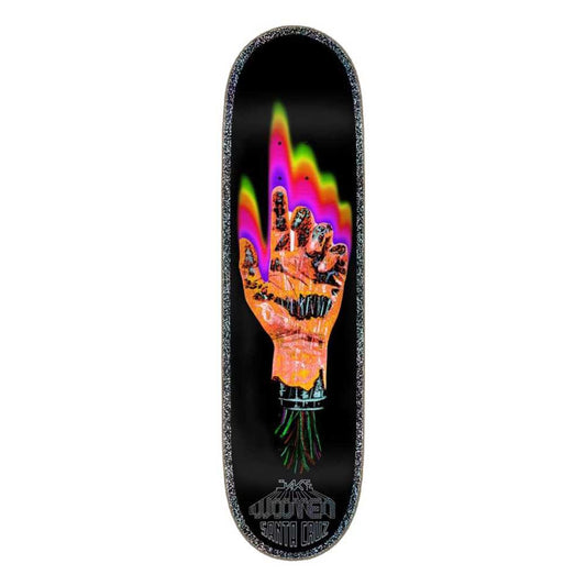 Santa Cruz VX Wooten Dystopia Black Multi Skateboard Deck 8.5"