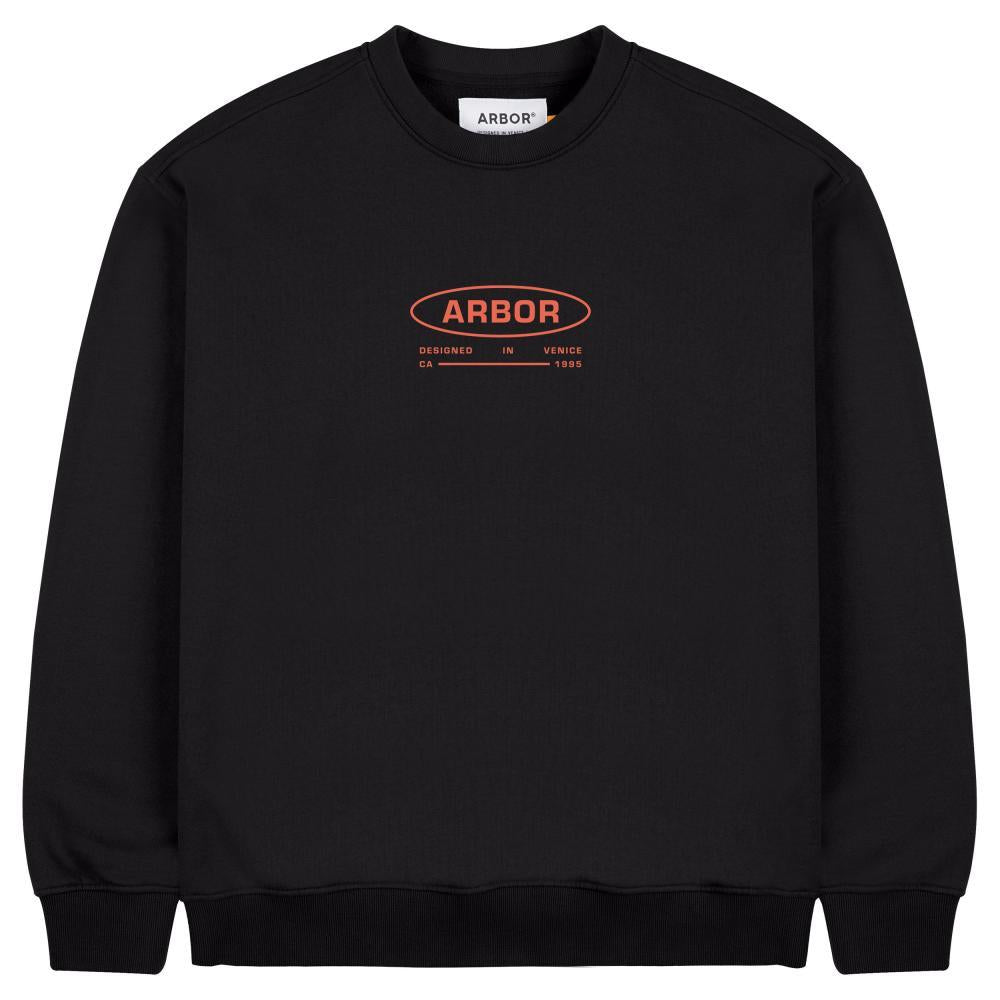 Arbor Skateboards Work Crewneck Sweatshirt Black