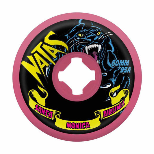 Slime Balls Skateboard Wheels Natas Kaupas Panther Vomit 95a Pink 60mm