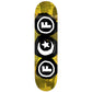 Foundation Trio Skateboard Deck Yellow 8.25"