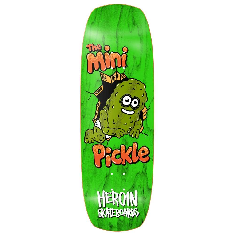 Heroin Skateboards Mini Pickle Skateboard Deck Multi 9.5”