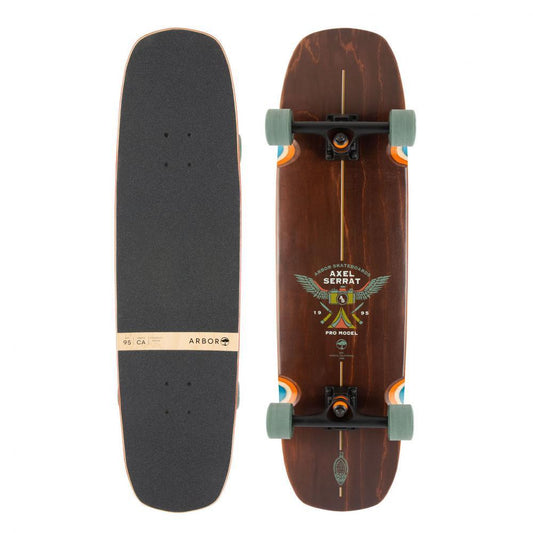 Arbor Hybrid Complete Cruiser Skateboard Crosscut Axel Serrat Pro Multi 34"