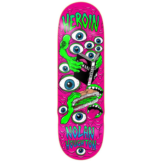 Heroin Skateboards Nolan Houghton Mutate or Die Skateboard Deck 9.5"
