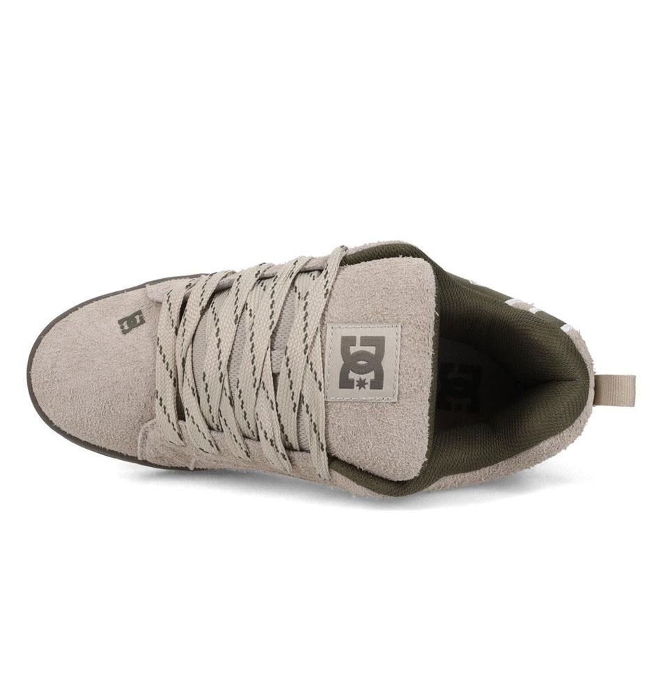 DC Shoe Co Court Graffik Skate Shoes Taupe Olive