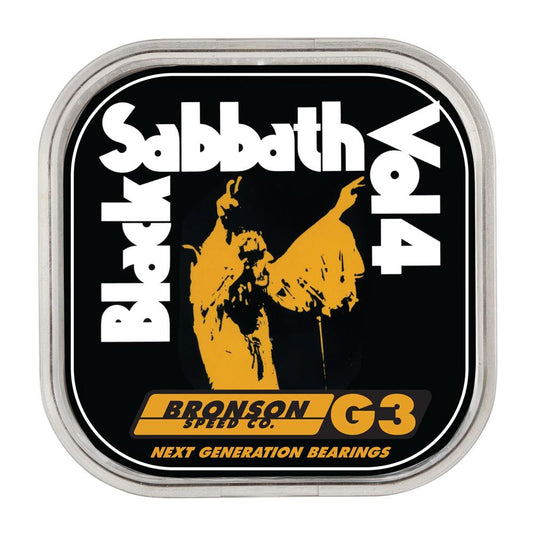 Bronson Speed Co. Bearings Black Sabbath G3 Black Yellow 8mm