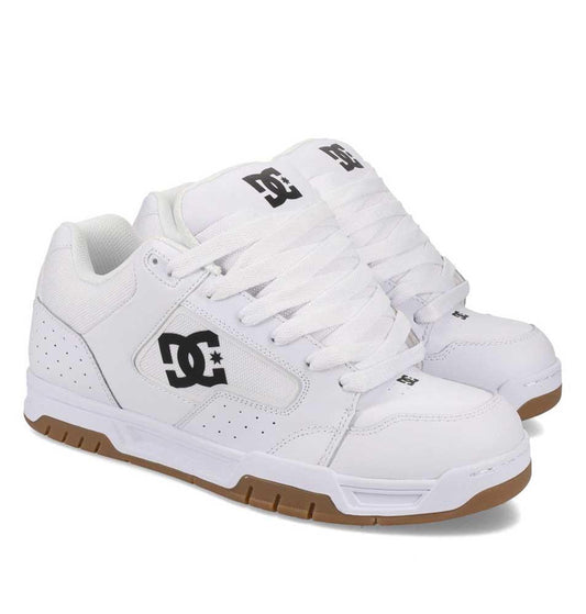 DC Coiler White Black Gum Skate Shoes