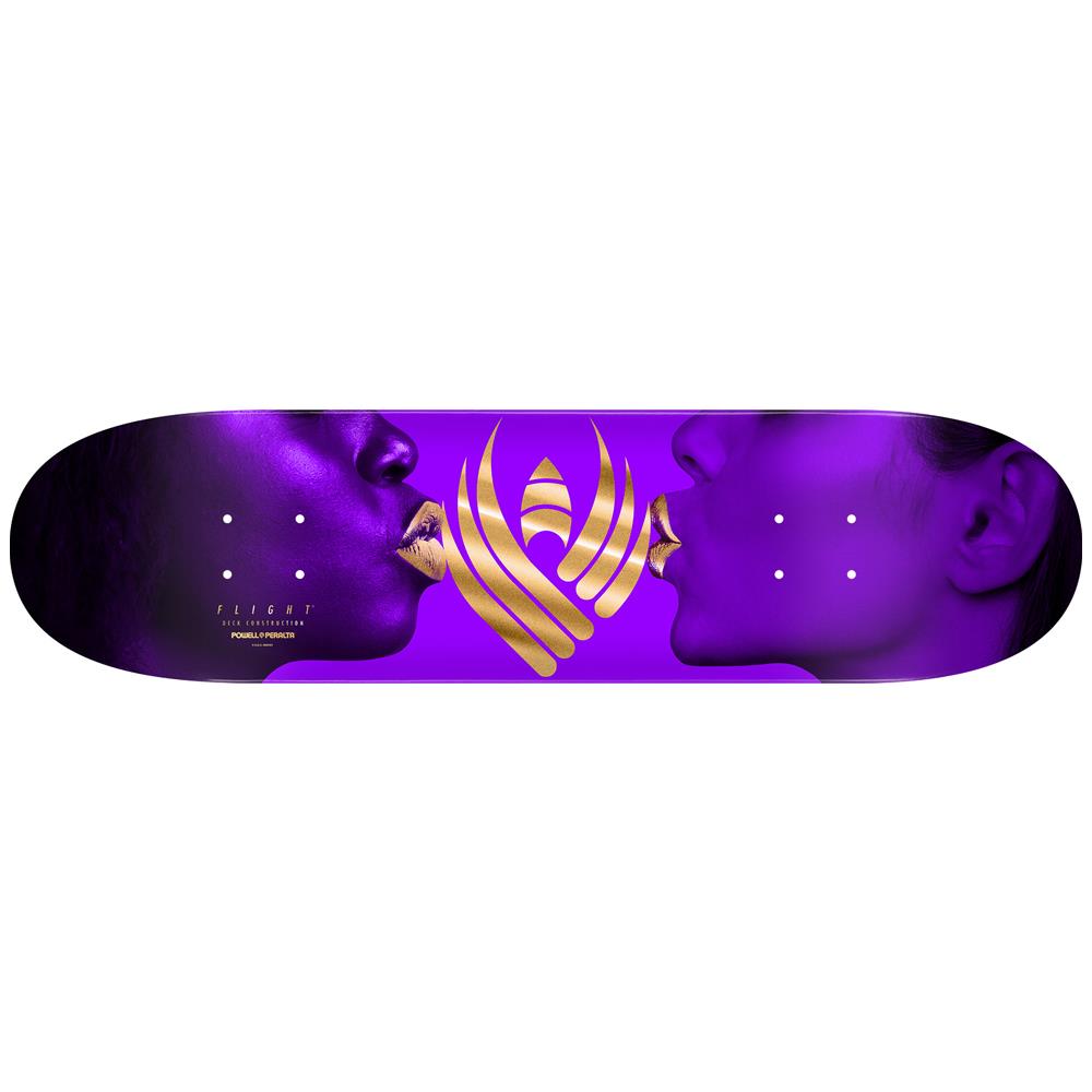 Powell Peralta KISS Flight Deck Purple Gold Foil Skateboard Deck 8.38"
