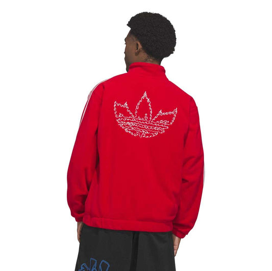 Adidas Skateboarding Kogancult Superfire Track Jacket Better Scarlet Light Solid Grey