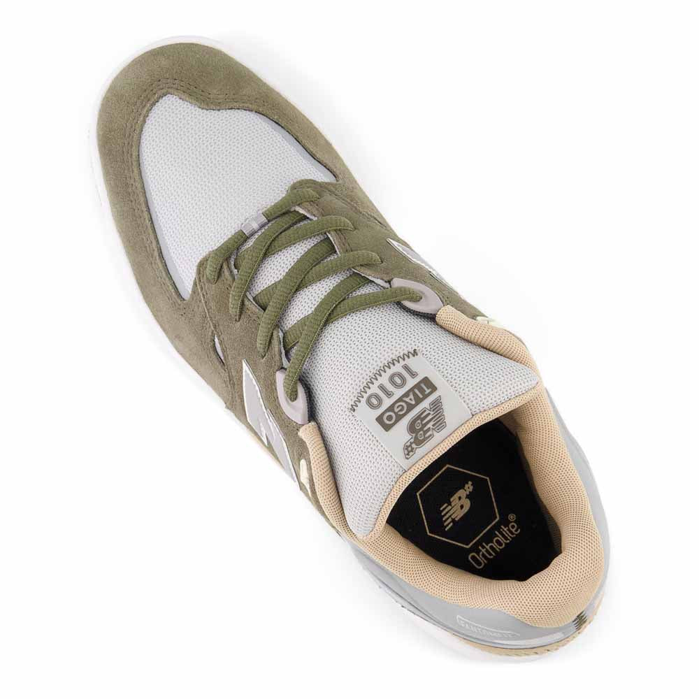 New Balance Numeric 1010 Tiago Lemos Suede Mesh Olive Grey Skate Shoe