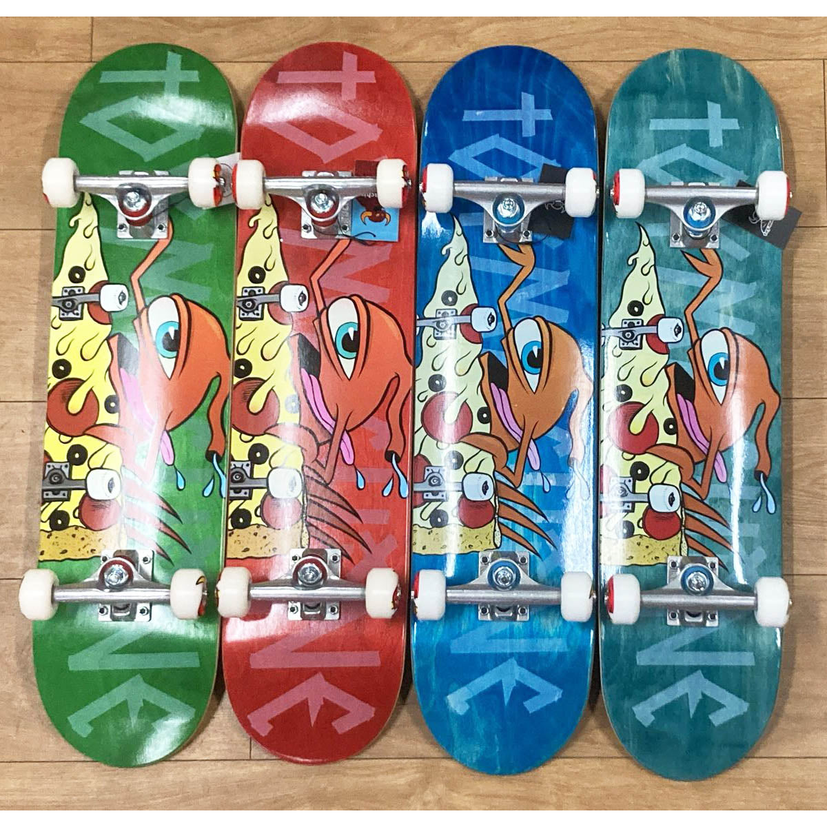 Toy Machine Pizza Sect Factory Complete Skateboard Multi 7.75"