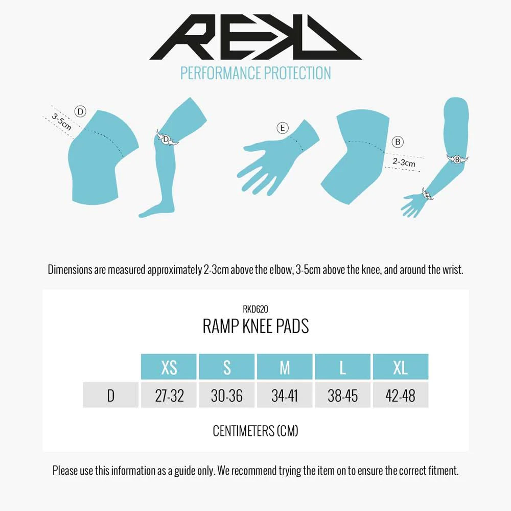 REKD Energy Ramp Knee Pads Black