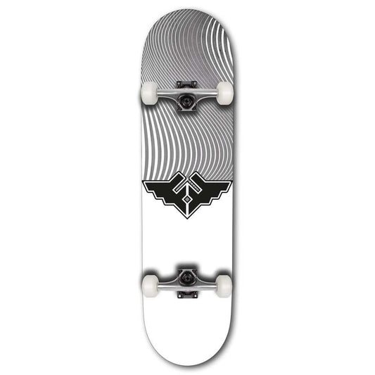 Fracture Wings V4 Factory Complete Skateboard Grey 8.25"