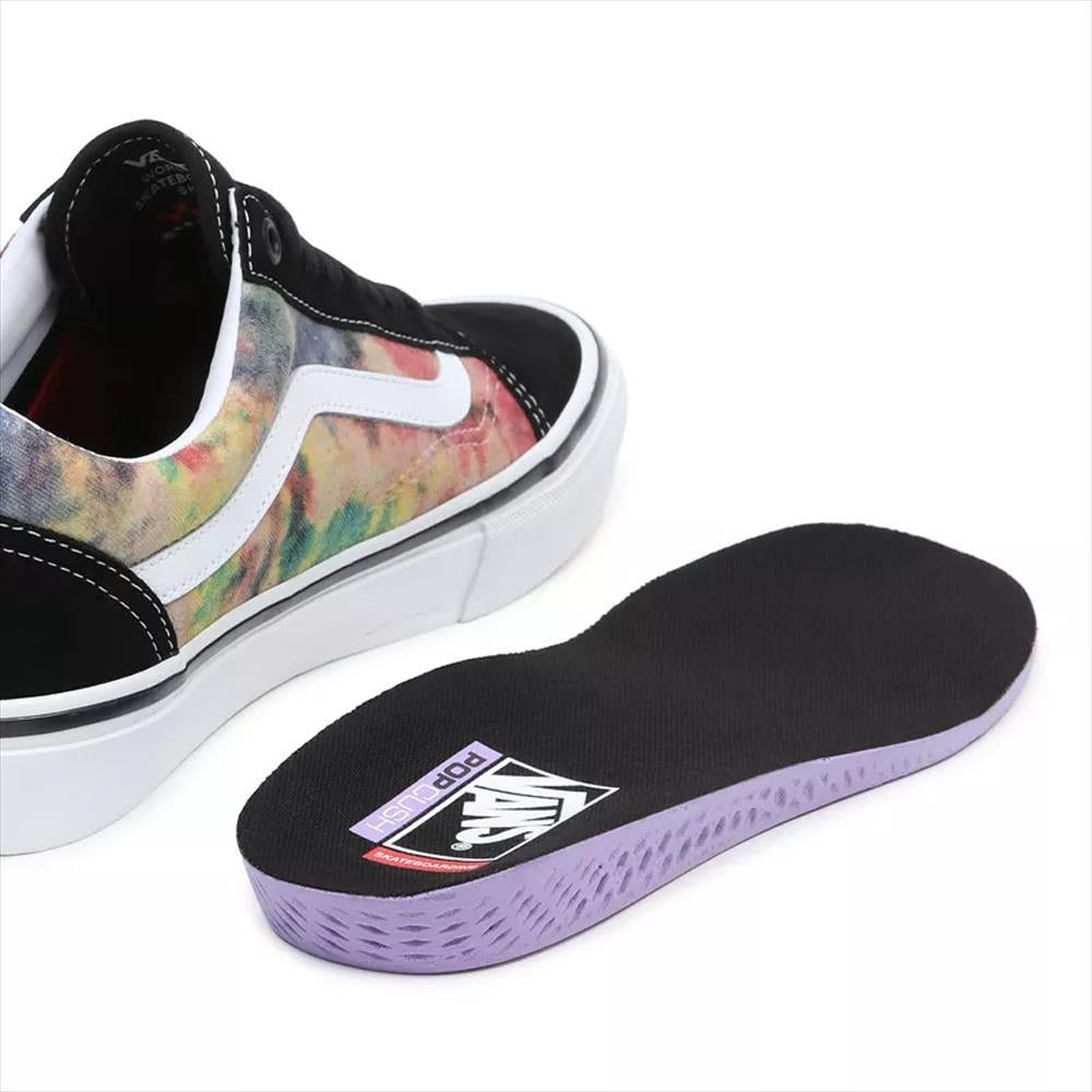 Vans MN Skate Old Skool Tie Dye Terry Black Skate Shoes