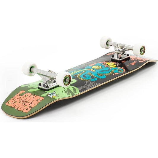 Mindless Octopuke Shaped Factory Complete Skateboard Orange Green 8.75"