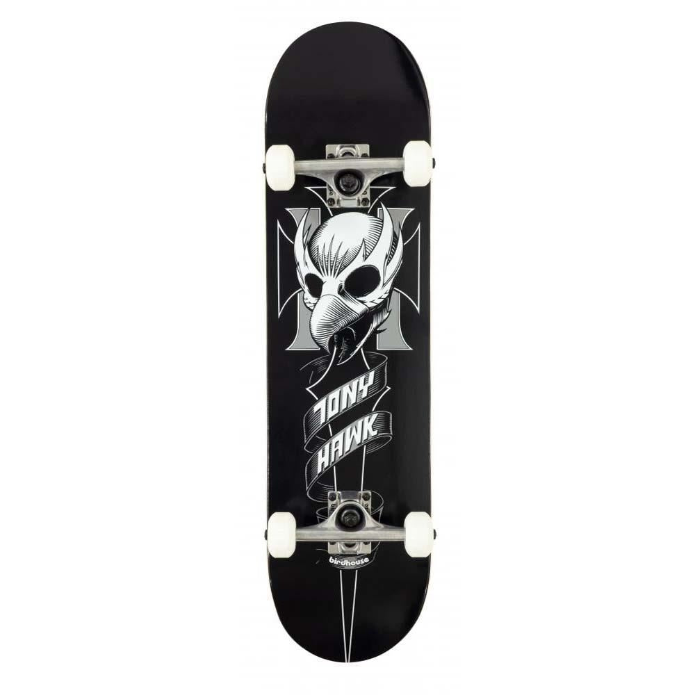 Birdhouse Crest Stage 1 Factory Complete Skateboard Black 8"
