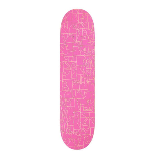 Krooked Flock Skateboard Deck Pink 8.06"