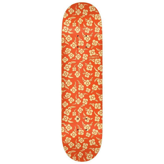 Krooked Flowers Skateboard Deck Orange 8.06"