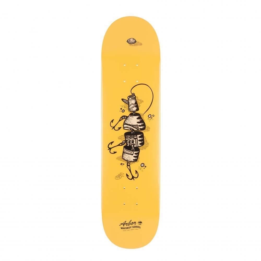 Arbor Skateboard Deck Whiskey 7.75 Upcycle Yellow 7.75"