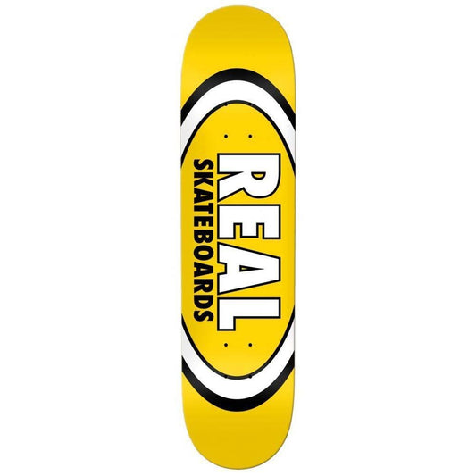 Real Team Classic Oval Skateboard Deck Yellow 8.06"