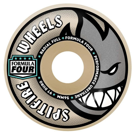 Spitfire Formula Four Skateboard Wheels Radial 97 Natural 54mm