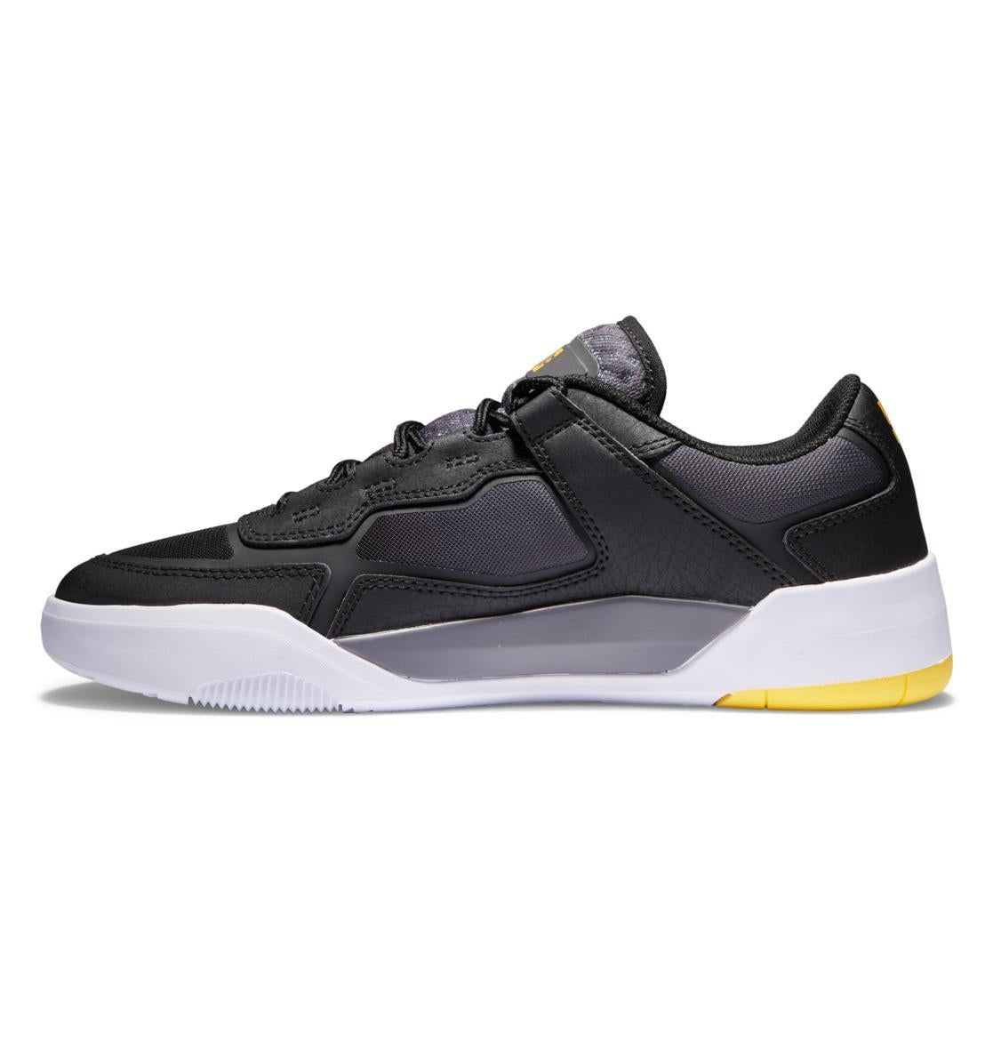 DC Metric Black Grey Yellow Skate Shoes