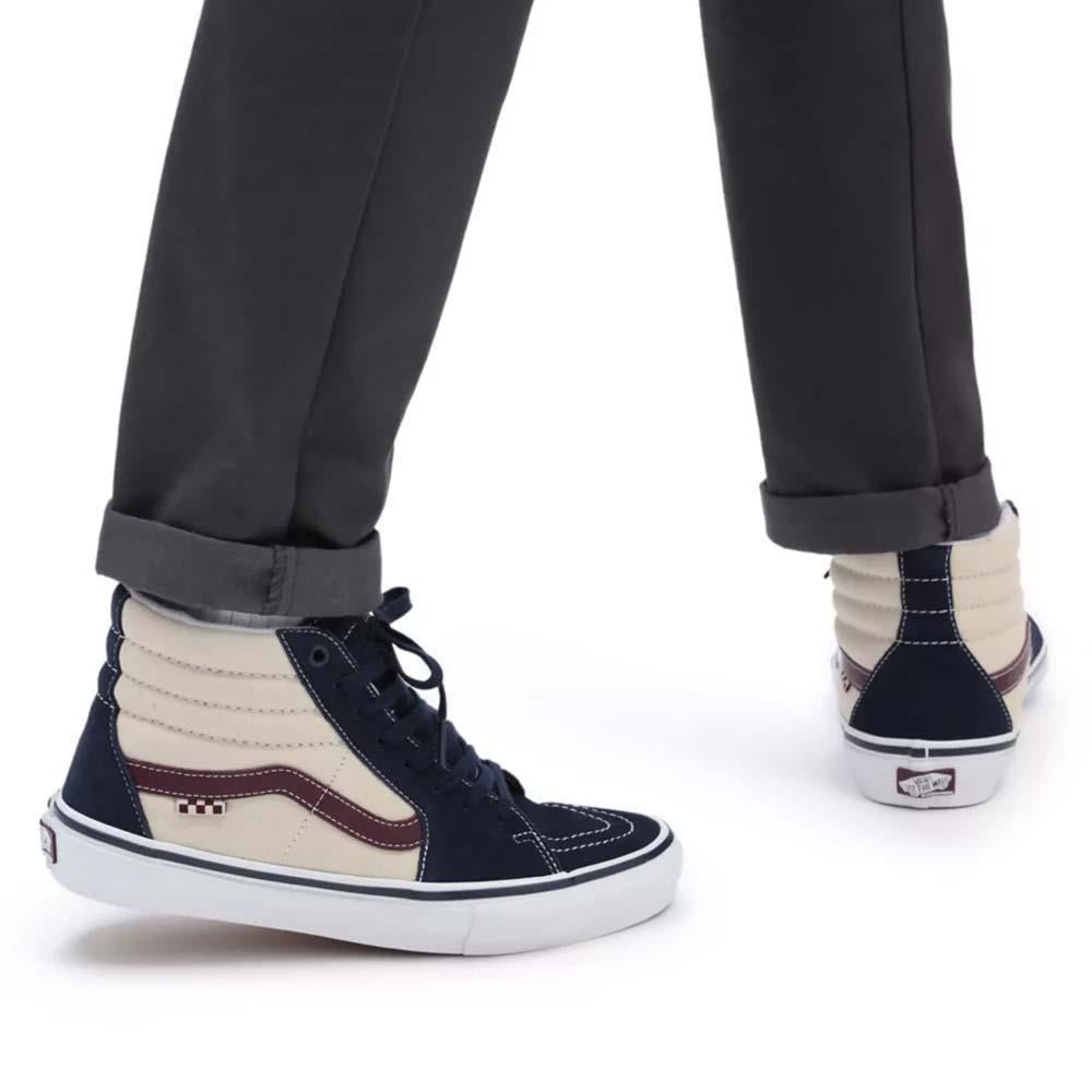Vans Skate Sk8 Hi Dress Blues Turtledove Skate Shoes