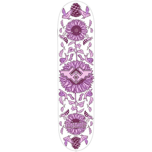 Fracture x Adswarm 2 The Golden Ratio Skateboard Deck White 7.75"