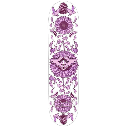 Fracture x Adswarm 2 The Golden Ratio Skateboard Deck White 7.75"